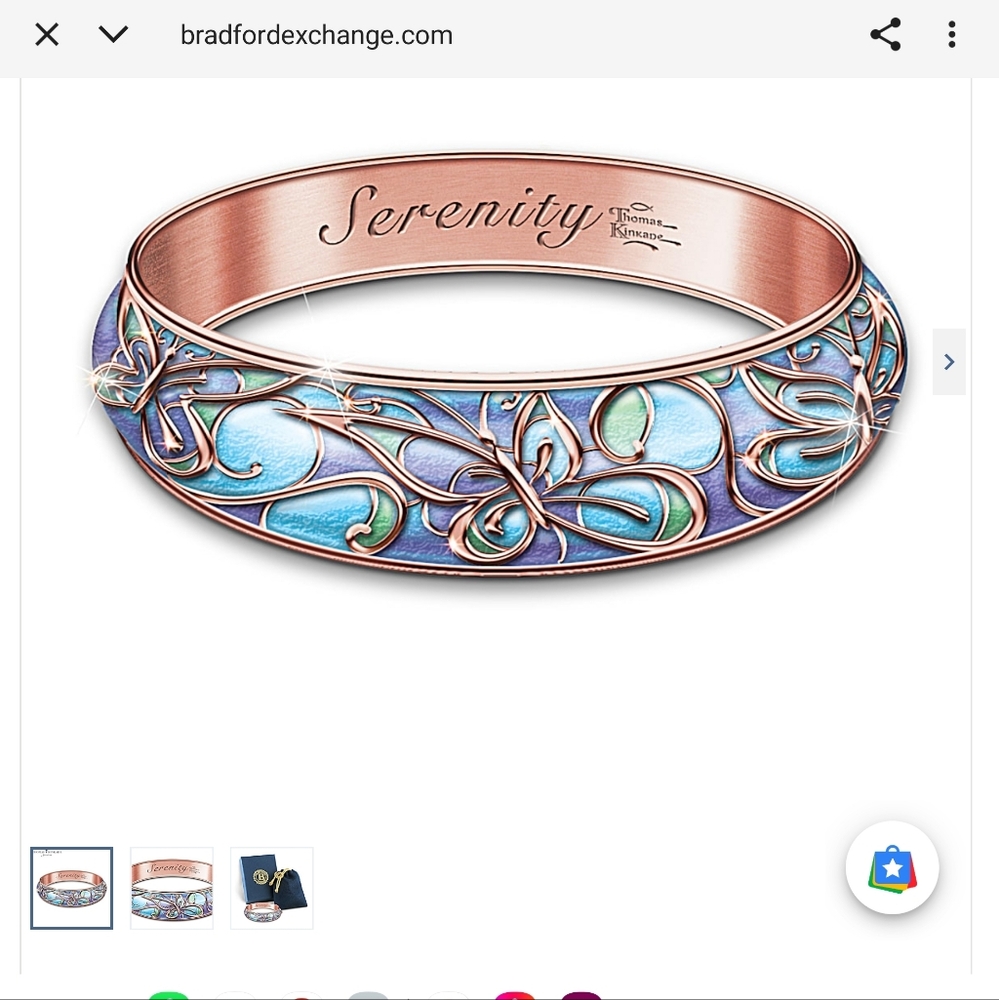 Thomas Kinkade Copper Wellness Bracelet